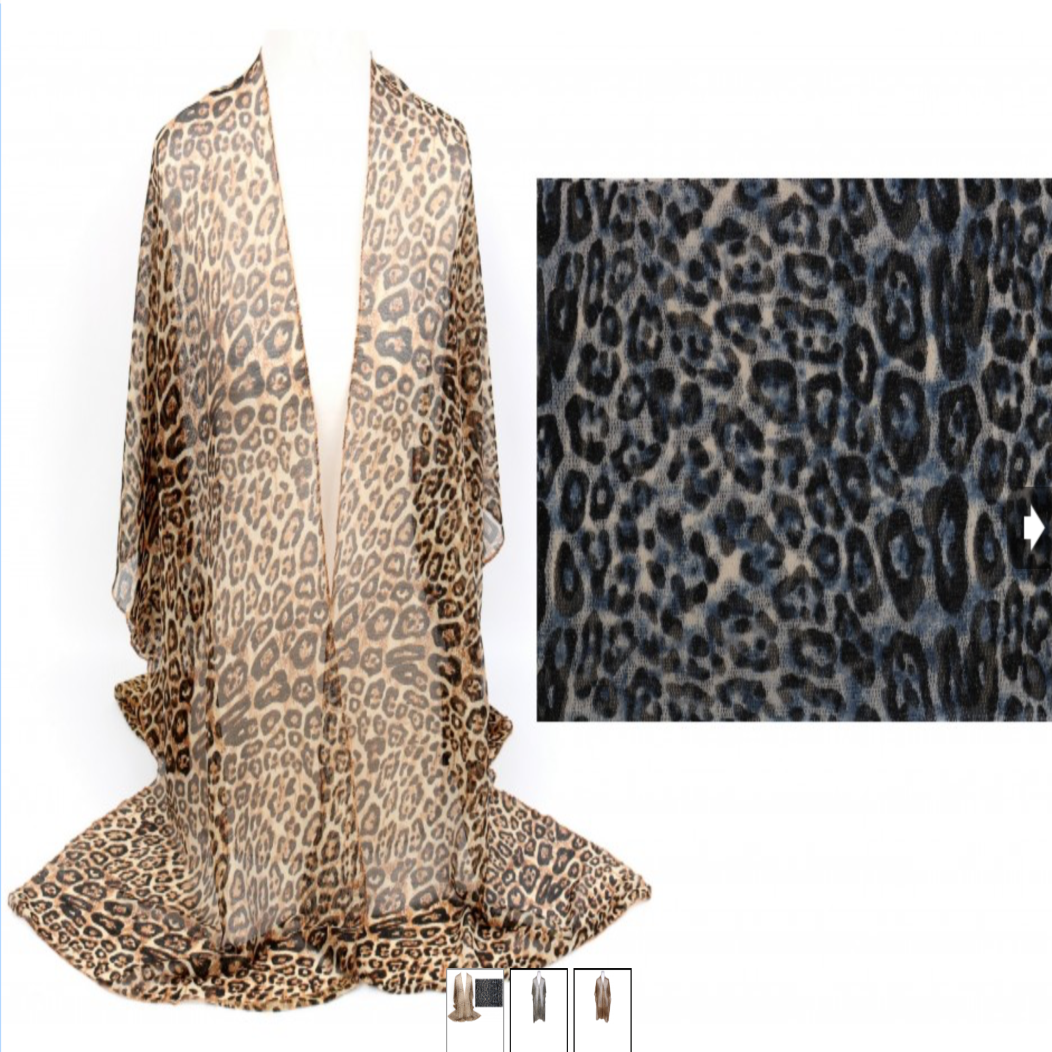 Leopard Kimono Tunic