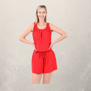 Sleeveless Romper w/Pockets