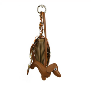 Dachshund Leather Key Holder